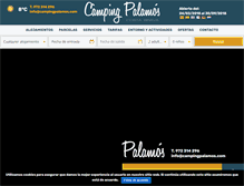 Tablet Screenshot of campingpalamos.com